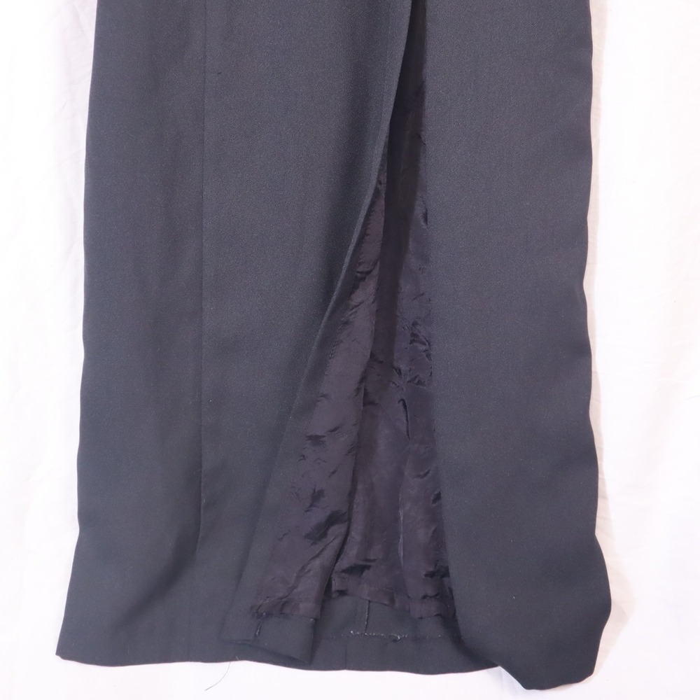 Jessica Howard Black Off The Shoulder Gown Bow Detail Slit Sheath Size 4 Vintage - Picture 3 of 9